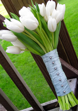 White Tulip Bouquet Bouquet features 20 white tulips